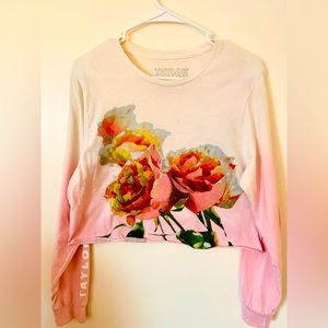 Taylor Swift Crop Top Long Sleeve